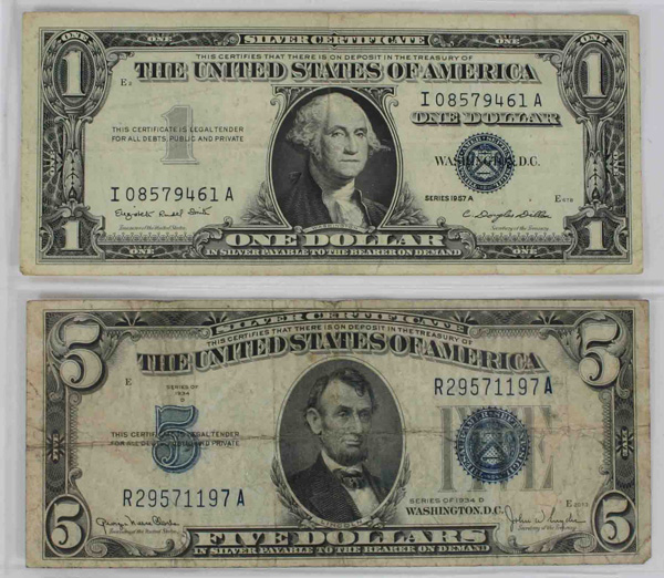 Appraisal: Lot of four - Silver Certificates C D A A