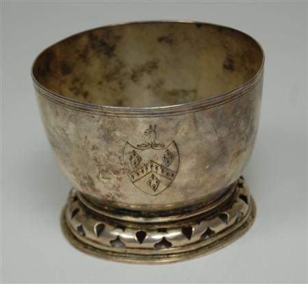 Appraisal: An unusual footed cup by J Jones possibly struck maker's