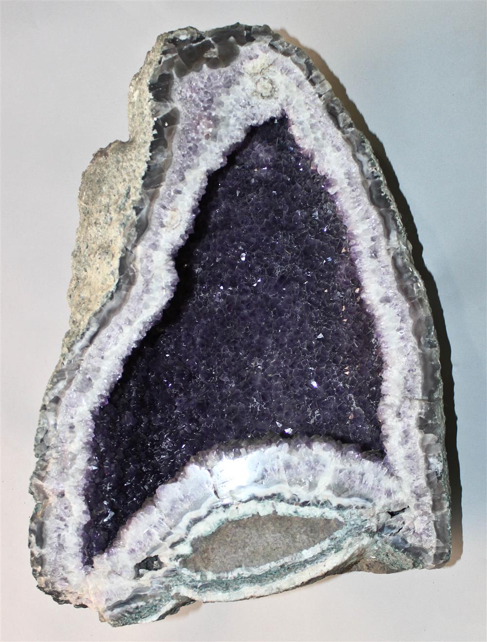 Appraisal: QUARTZ VARIETY AMETHYST GEODE FROM MINAS GERAIS BRAZIL h w