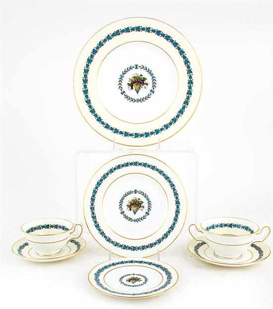 Appraisal: Wedgwood Appledore pattern partial dinner service circa - comprising plates