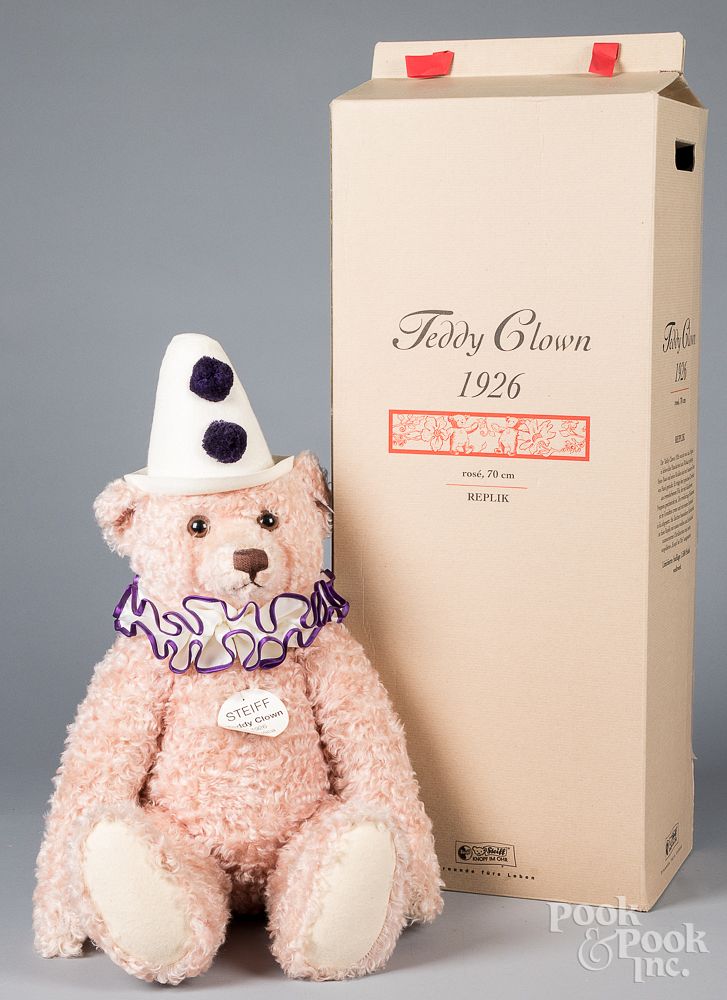 Appraisal: Steiff Limited Edition pink Teddy Clown bear Large Steiff Limited