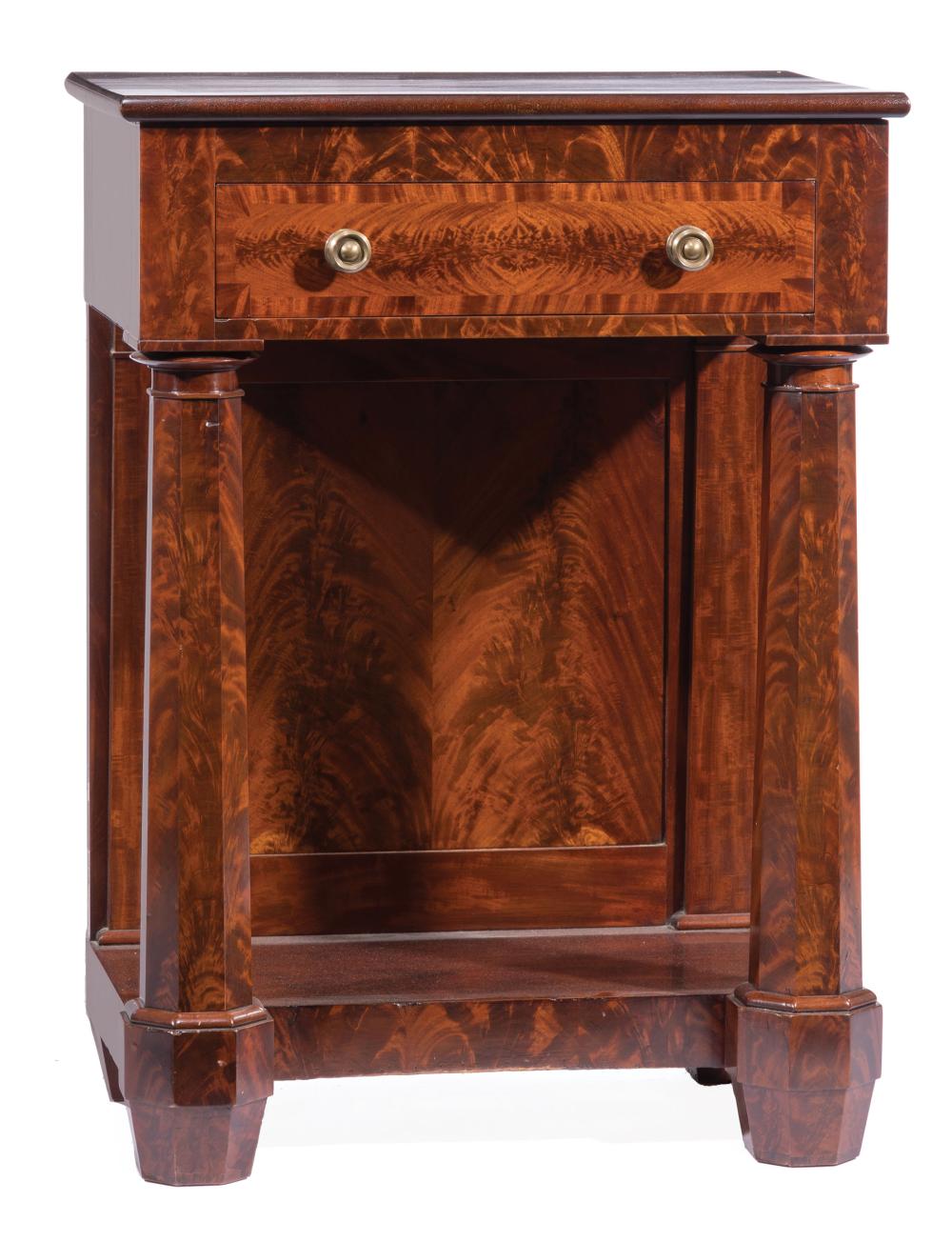 Appraisal: Rare American Classical Mahogany Podium Stand th c finished all