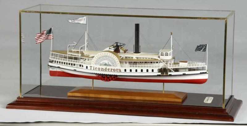 Appraisal: Steamboat Ticonderoga Model Description Built by R Stewart Model is