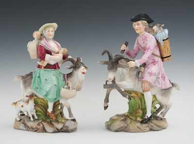 Appraisal: A Pair of Porcelain Figures Count Bruhl's Tailor and His