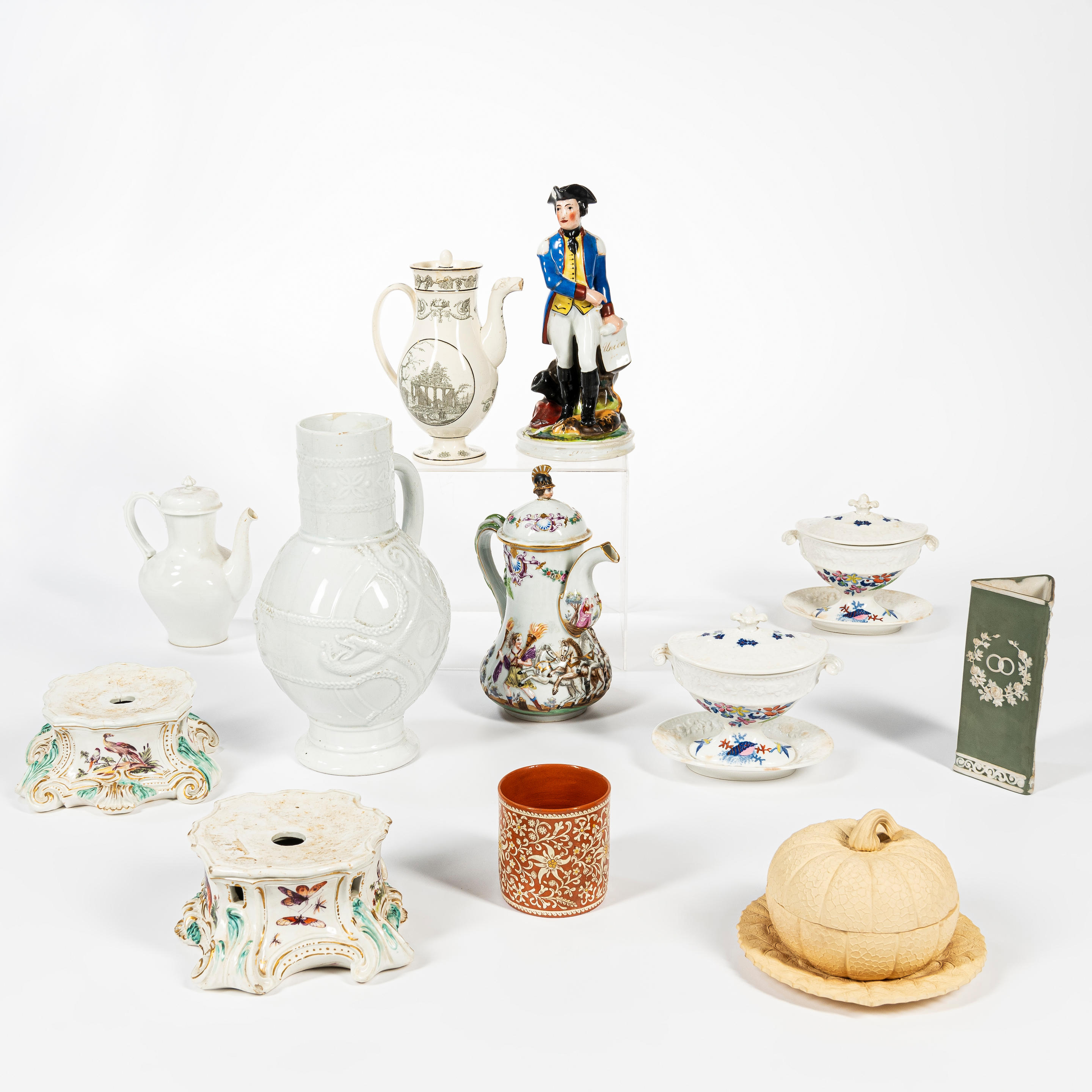 Appraisal: Group of English and European Pottery and Porcelain Items including