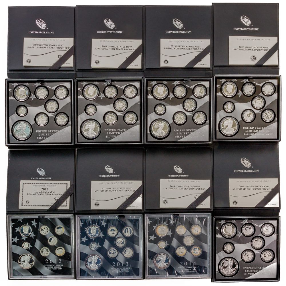 Appraisal: SILVER PROOF SET LIMITED EDITION ASSORTMENT sets including all in