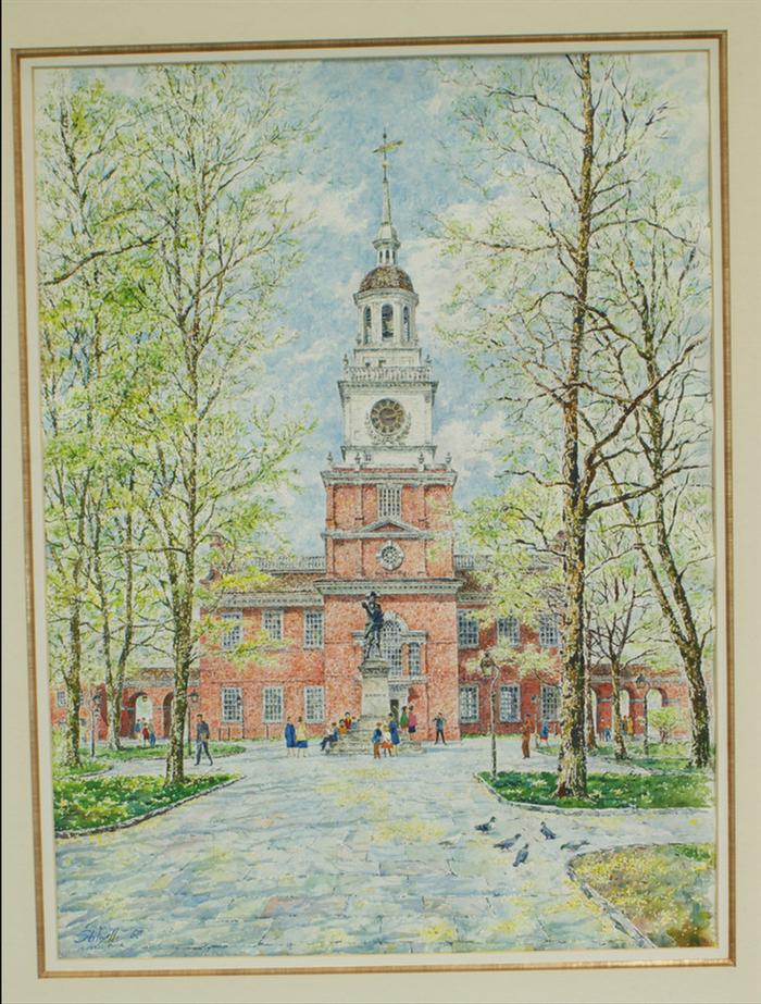 Appraisal: Stilwell w c Philadelphia signed titled and dated in lower