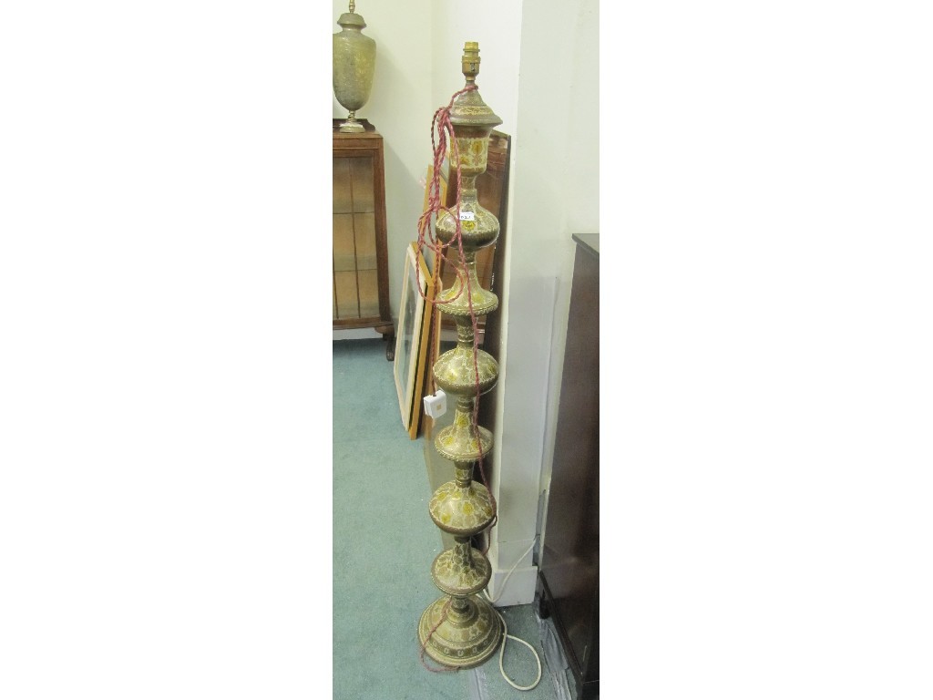 Appraisal: Indian style decorative floor lamp