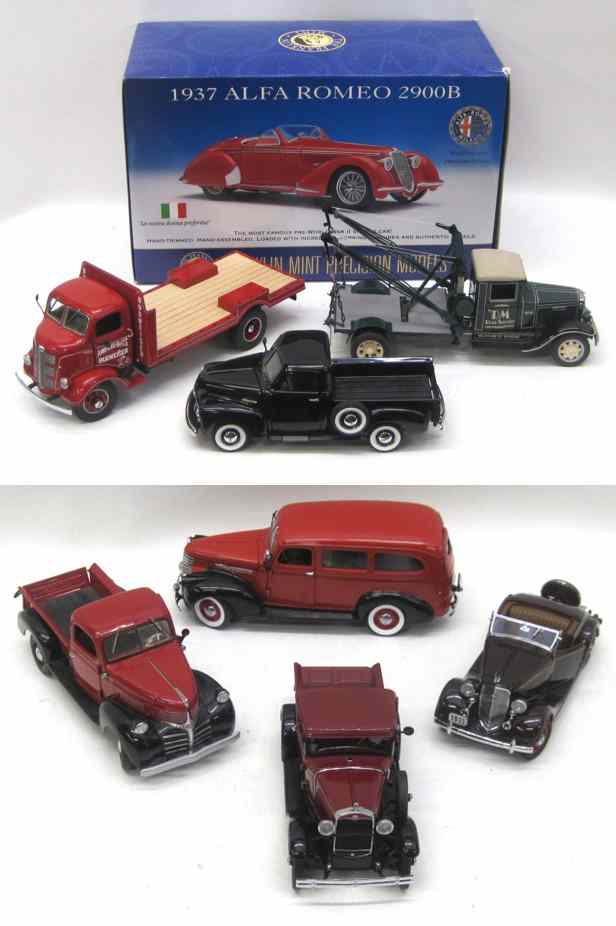 Appraisal: EIGHT DANBURY FRANKLIN MINT COLLECTOR VEHICLES including International Wrecker model