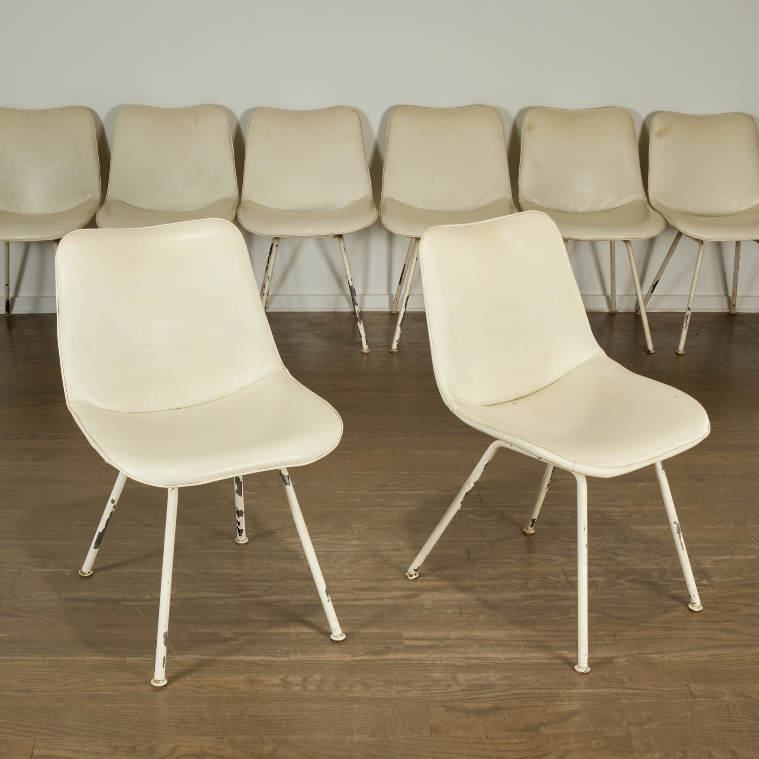 Appraisal: RAY AND CHARLES EAMES DKX- CHAIRS c s American cream