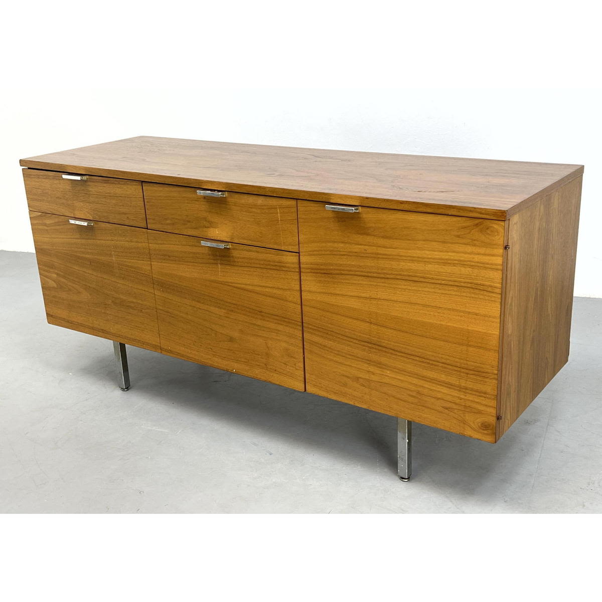 Appraisal: GEORGE NELSON for Herman Miller Walnut Cabinet with Doors and