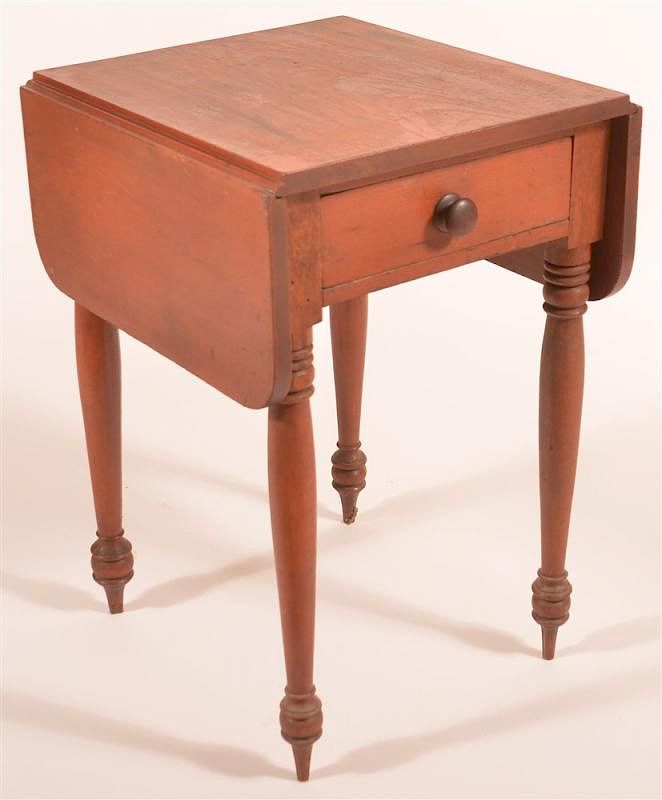 Appraisal: th C PA One Drawer Work Stand th C PA