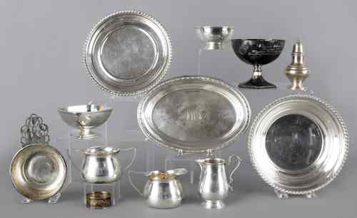 Appraisal: Group of sterling silver tablewares ozt