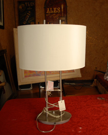 Appraisal: Modern Style Metal Lamp H