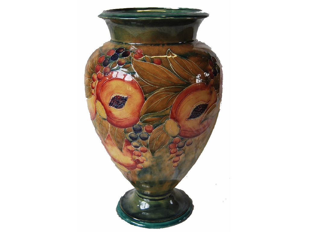 Appraisal: A large William Moorcroft 'Pomegranate' design ovoid vase with flared