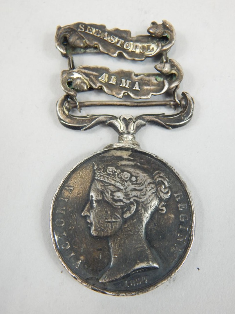 Appraisal: A Victorian Crimean Medal with Sebastopol and Alma leaf clasps