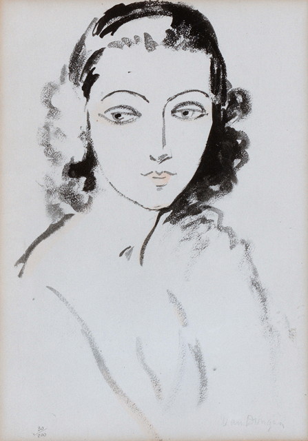 Appraisal: Kees Van Dongen Dutch - La Femme a la Fourrure