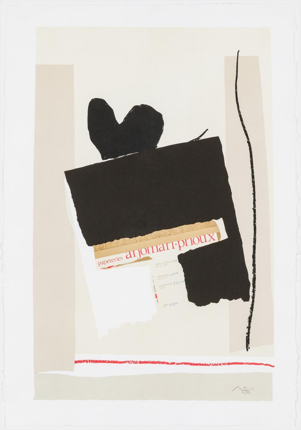 Appraisal: ROBERT MOTHERWELL American - America - La France Variations IV