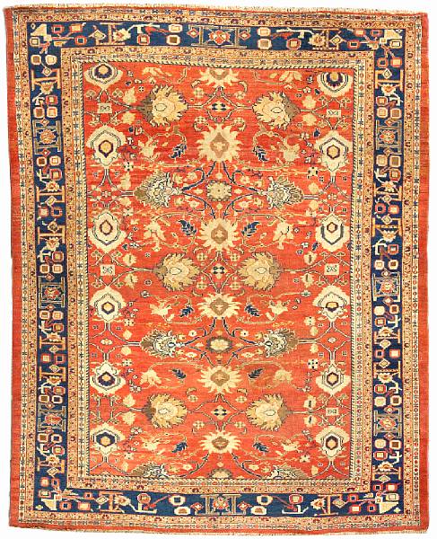 Appraisal: A Sultanabad rug Central Persia late th century size approximately