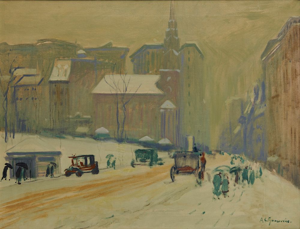 Appraisal: ARTHUR CLIFTON GOODWIN American - Park Street Church oil on