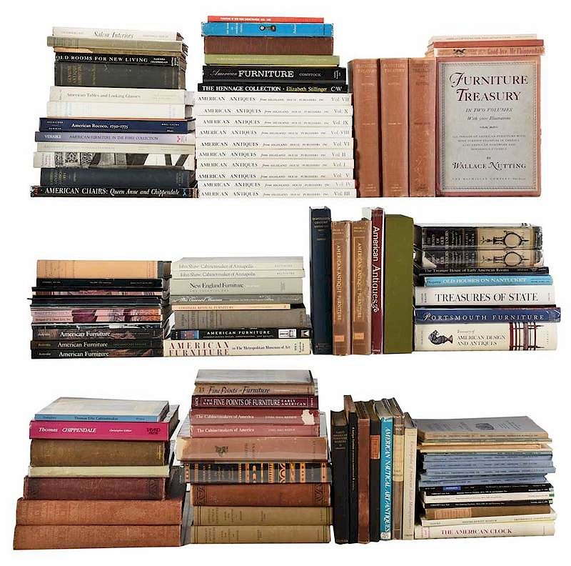 Appraisal: Library of American Decorative Arts Books approximately books and catalogs