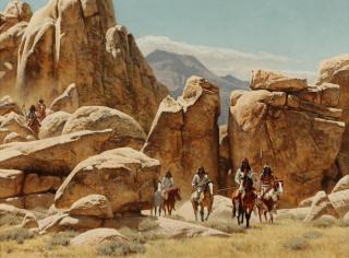 Appraisal: Leaving the Stronghold by Frank McCarthy Frank McCarthy - oil