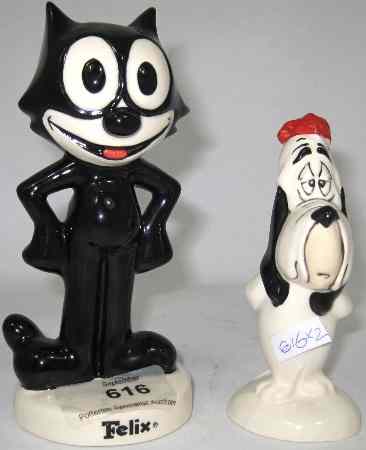 Appraisal: Beswick Cartoon Characters Felix the Cat and Droopy Limited Edition