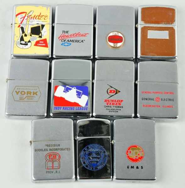 Appraisal: Lot of Zippo Lighters Condition Good Size Each - T