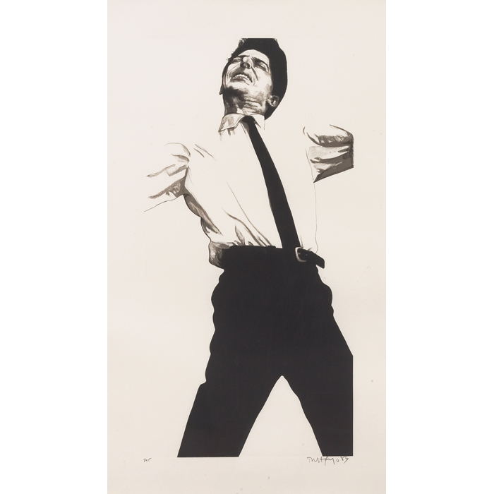 Appraisal: Robert Longo American b ''Jules '' lithograph '' x ''