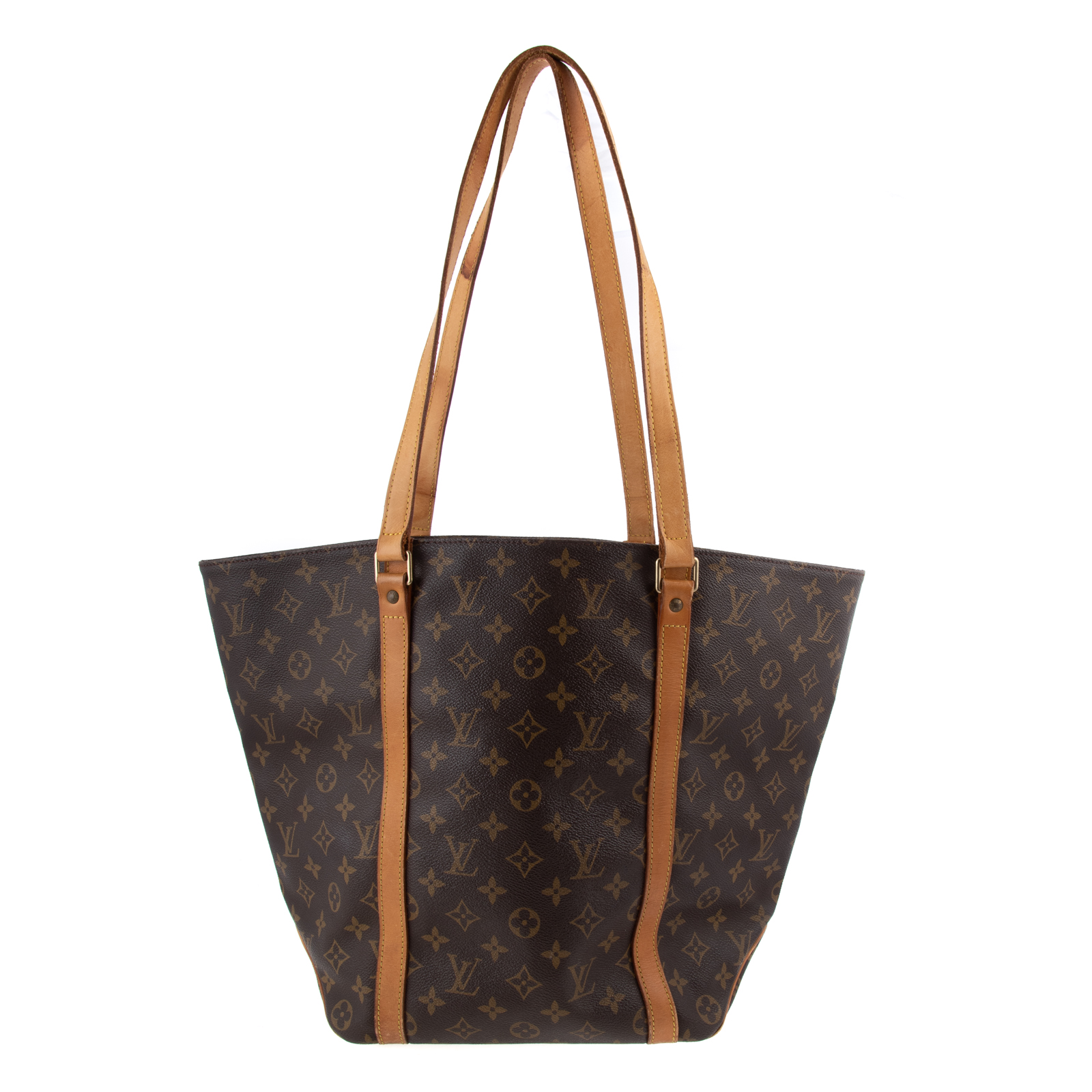 Appraisal: A LOUIS VUITTON MONOGRAM SAC SHOPPING PM A brown and