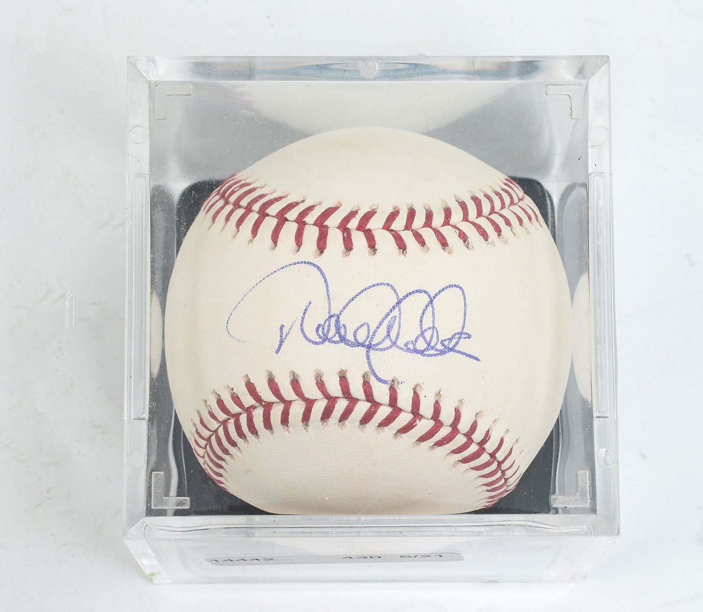 Appraisal: DEREK JETER SWEETSPOT AUTOGRAPHED MLB BASEBALL IN HOLDER Excellent condition