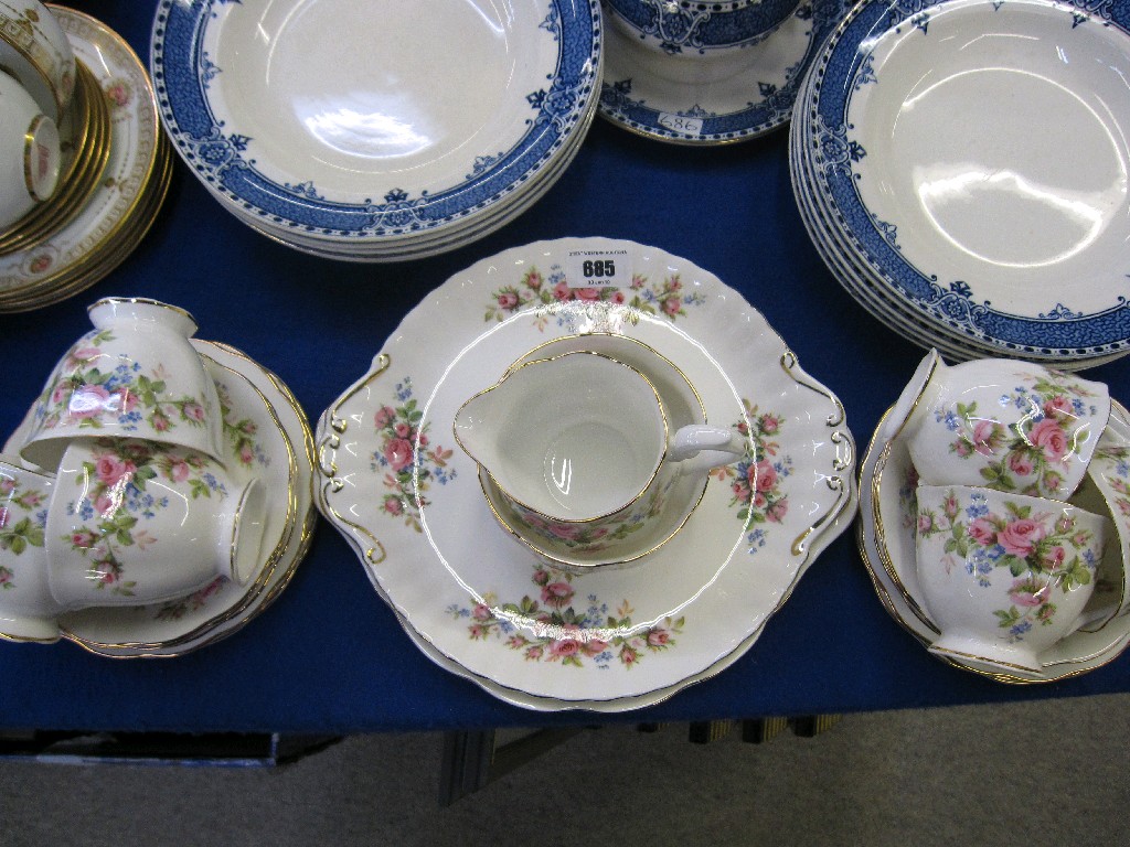 Appraisal: Royal Albert 'Moss Rose' six setting teaset