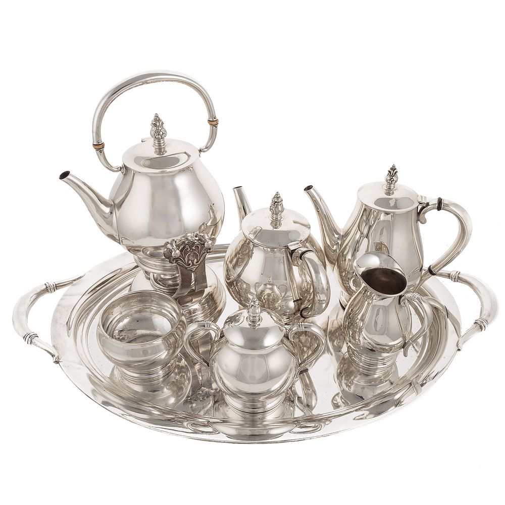 Appraisal: International Sterling Royal Danish Coffee Service Seven-piece service including coffee