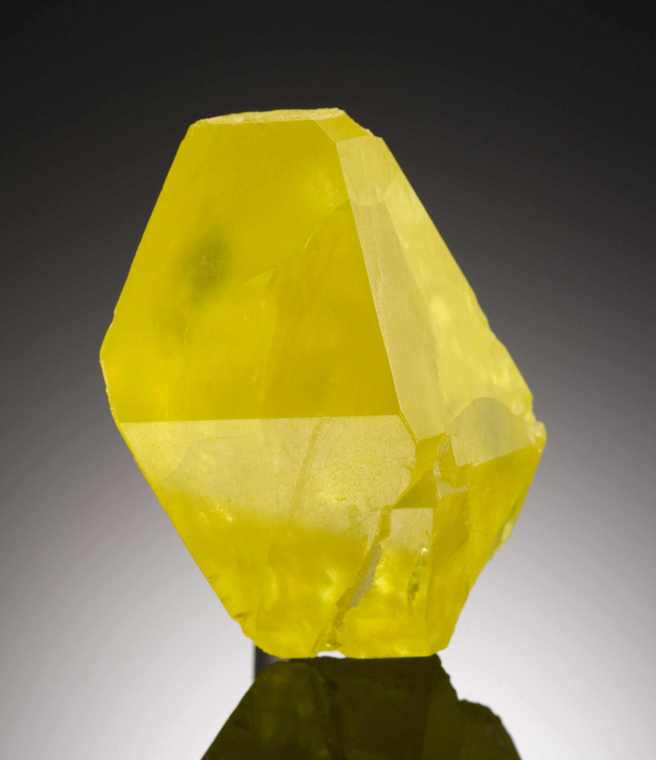 Appraisal: Sulphur Cianciana Sicily Italy A very large single sulphur crystal