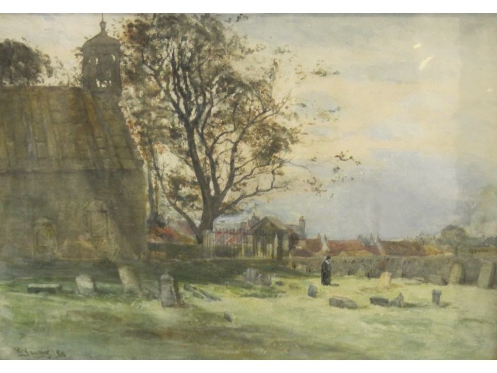 Appraisal: Watercolour 'Paisley Church Yard' signed and dated W Young