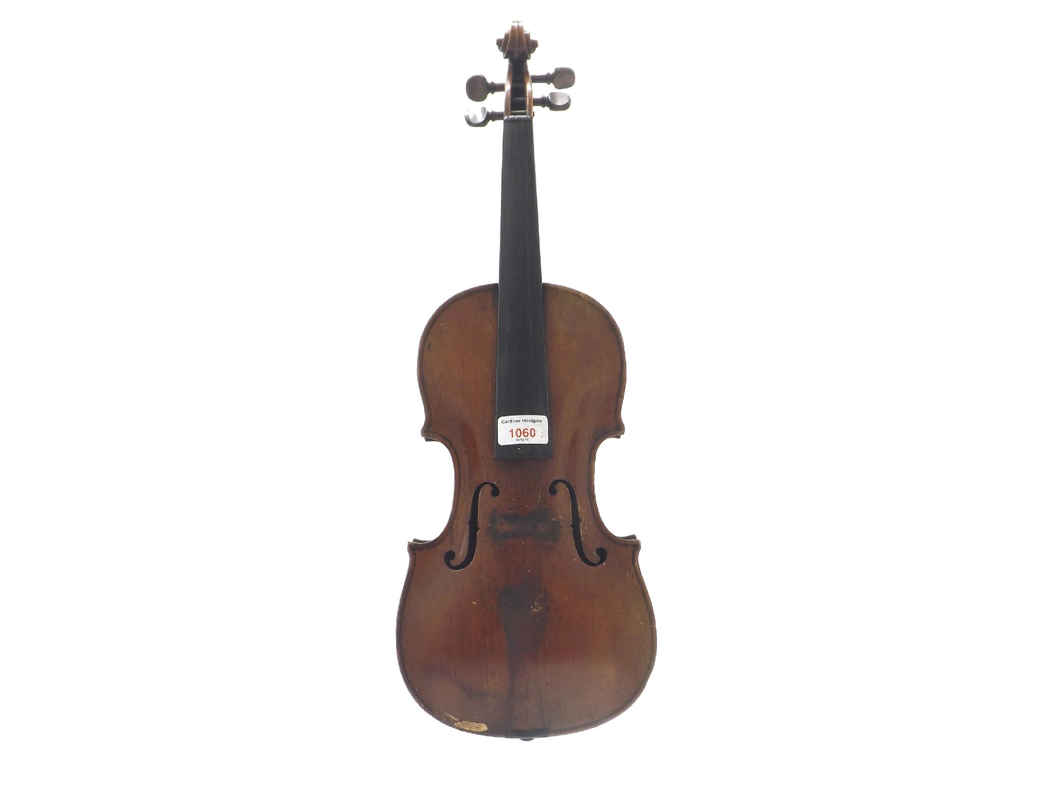 Appraisal: Violin circa in need of extensive restoration cm