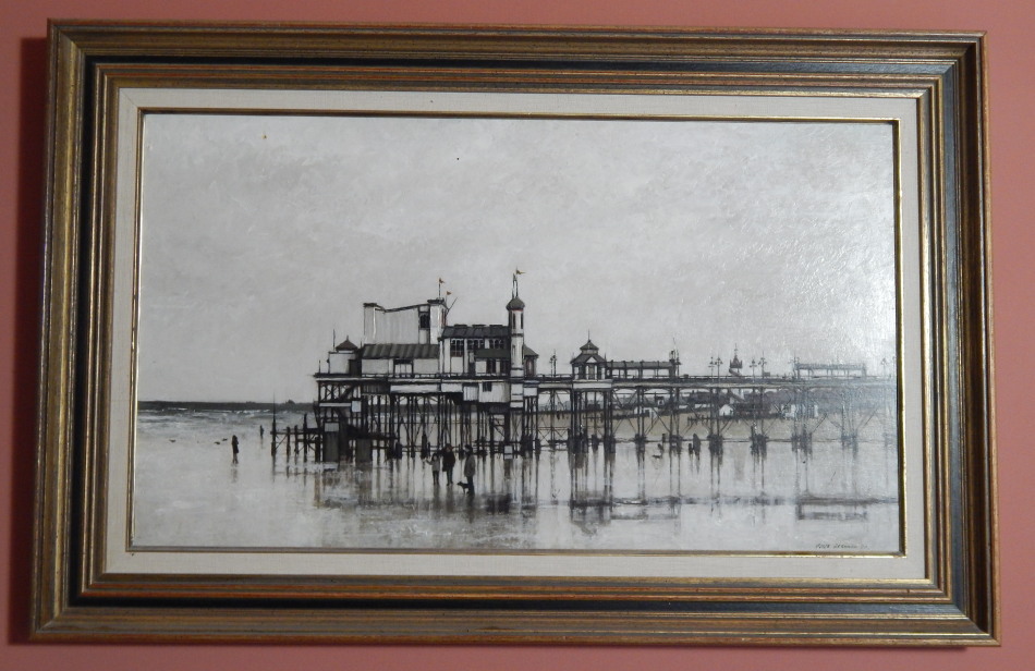 Appraisal: Peter Brannan - Pier oil on board signed and dated