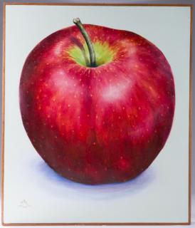 Appraisal: Elizabeth J Strippy Apple Oil on Canvas Elizabeth J Strippy