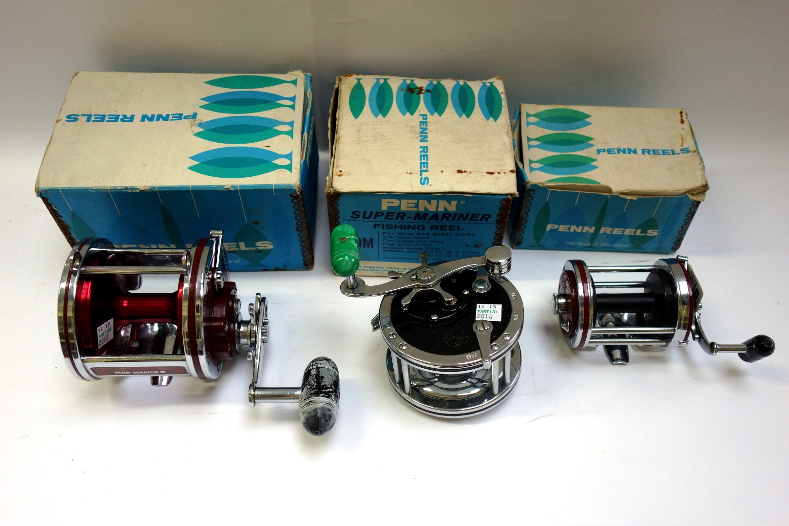 Appraisal: Three Penn sea fishing reels a Squidder L a Super