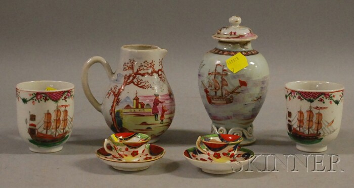 Appraisal: Four Chinese Export Porcelain Table Items and a Pair of