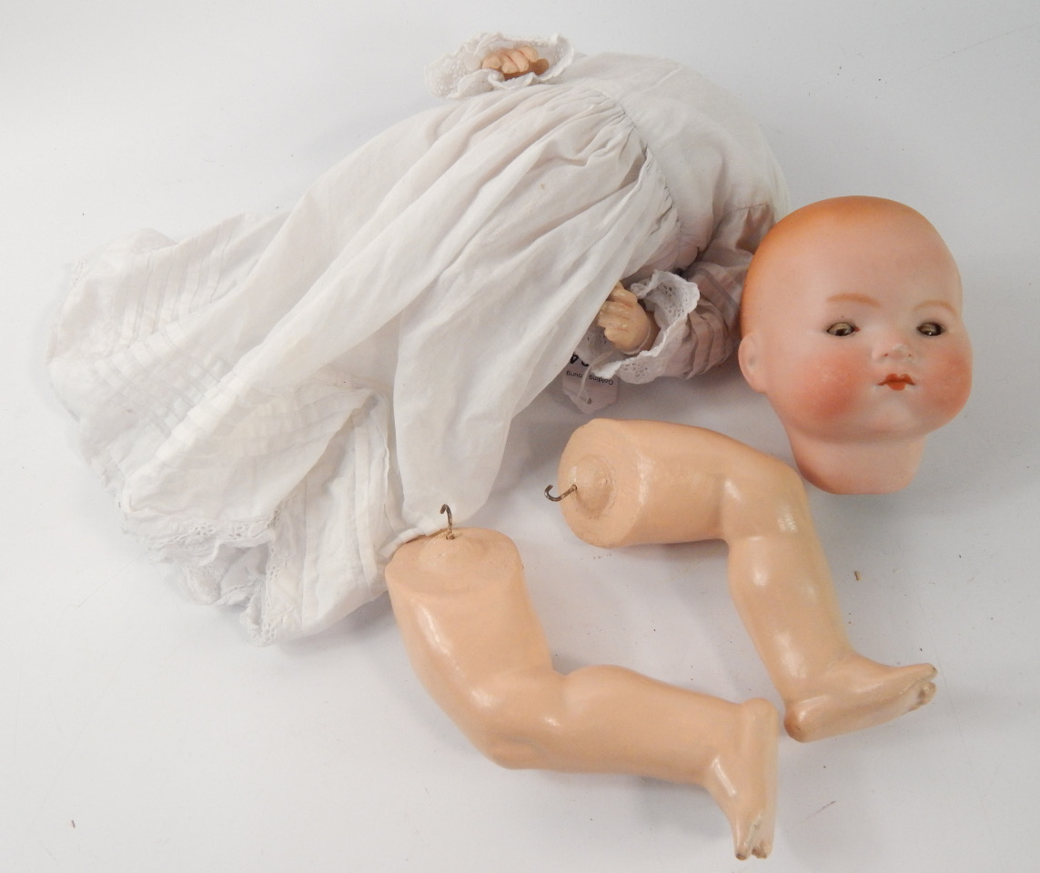 Appraisal: An Armand Marseilles bisque head doll k