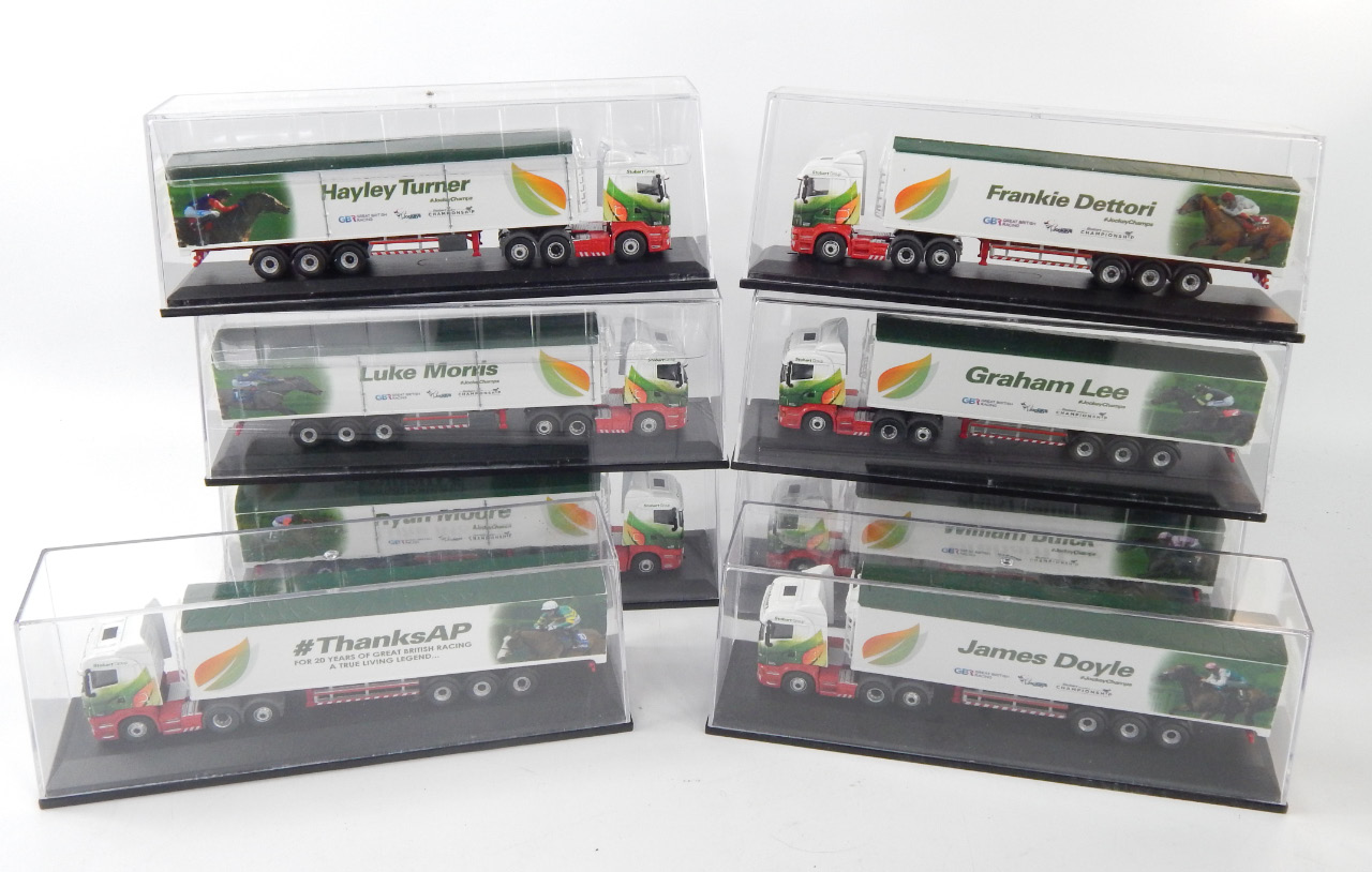 Appraisal: Oxford die cast models of Eddie Stobart lorries Jockey Champs