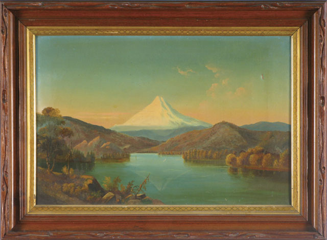 Appraisal: SCHOOL OF WILLIAM S PARROTT OIL ON CANVAS Mount Hood