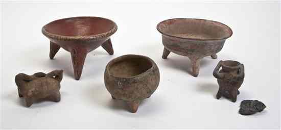 Appraisal: A Group of Eleven Pre-Columbian Style Pottery Vessels including three