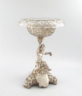 Appraisal: A Victorian silver centrepiece by James Charles Edington London the