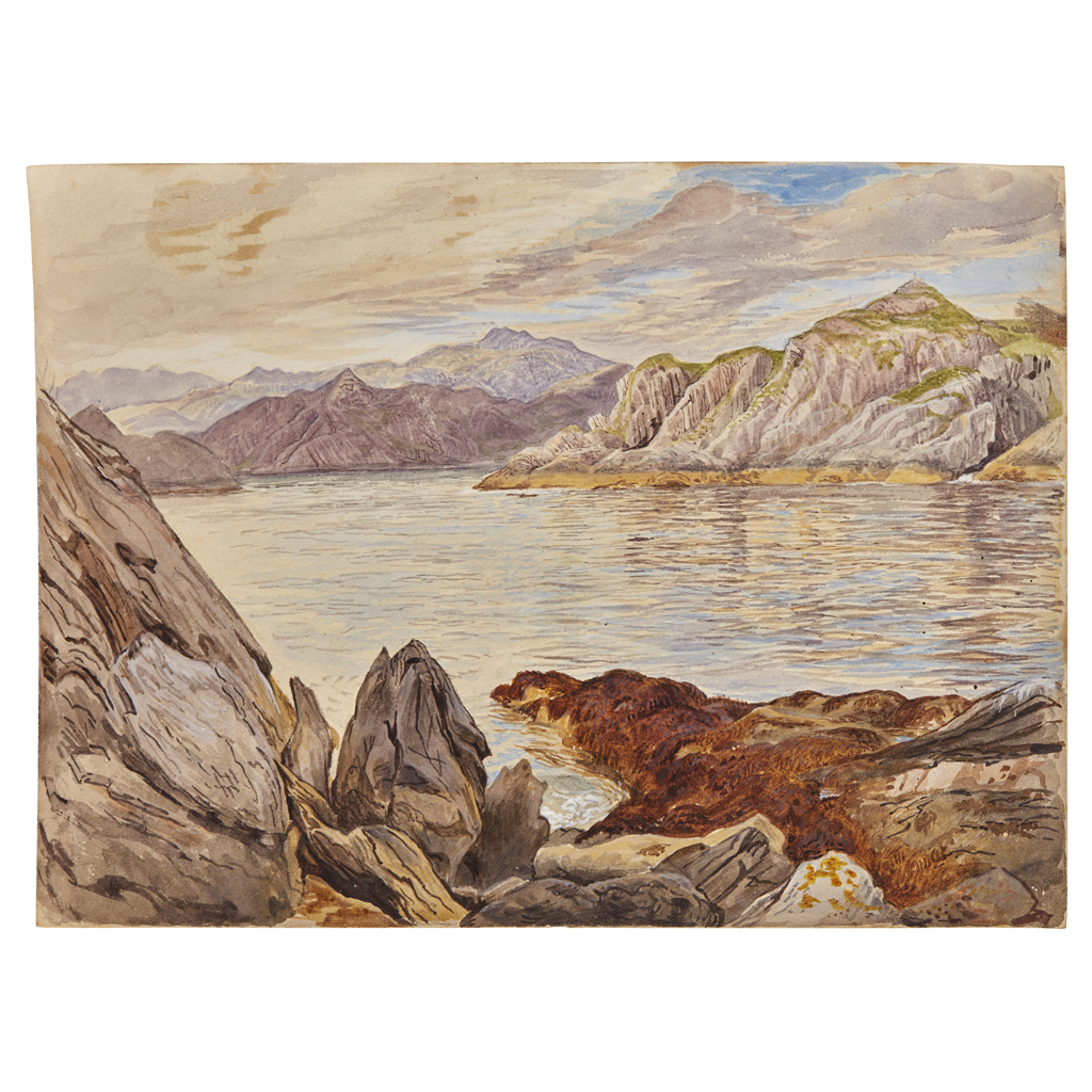 Appraisal: JEMIMA WEDDERBURN BLACKBURN BRITISH - ROSHVEN BAY Watercolour unframed cm