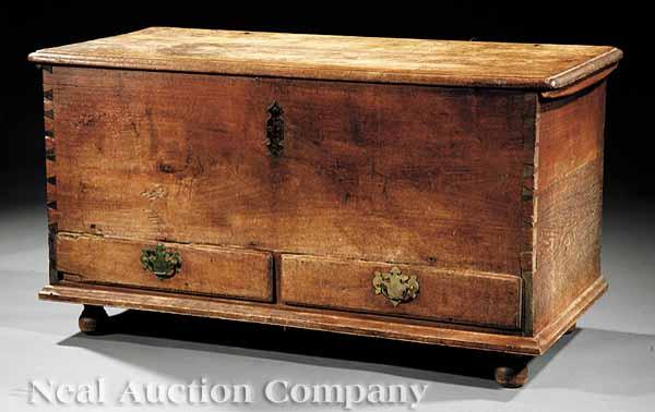 Appraisal: A Southern Federal Walnut Blanket Chest late th early th