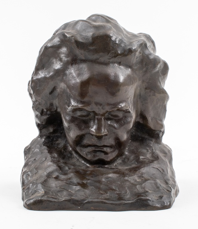 Appraisal: DEPREZ BEETHOVEN BRONZE BUST SCULPTURE Paul Gaston Deprez French -