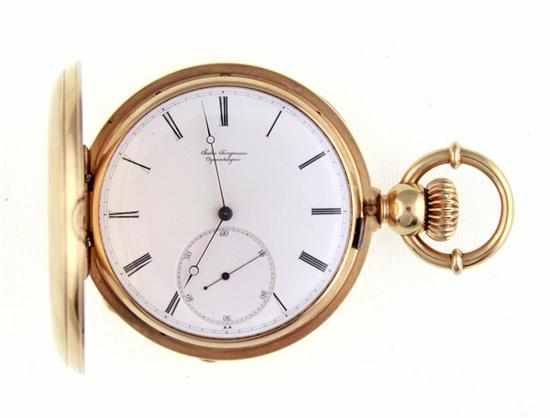 Appraisal: Jules Jurgensen gold pocket watch Danish circa machine engraved K