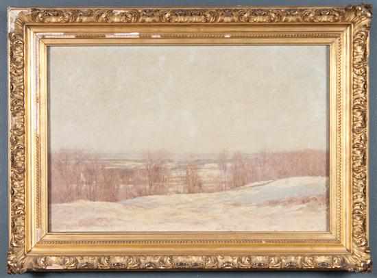 Appraisal: Peter Edward Rudell German - Winter Landscape oil on canvas